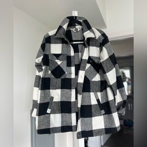 Black and White Checkered Jacket